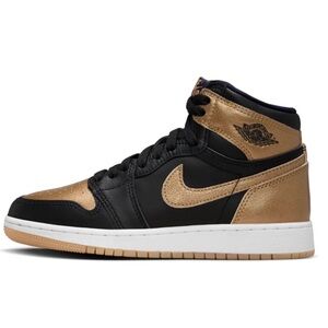 Kids Nike Air Jordan’s Black and Gold